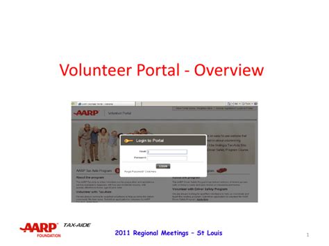 Volunteers receive guidance and training so they can make a contribution that suits their talents, interests, and availability. . Aarp volunteer portal training